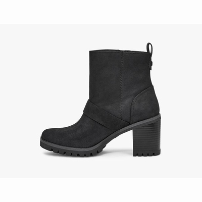 Botas UGG Fern Mulher Pretas | PT-EXRFY